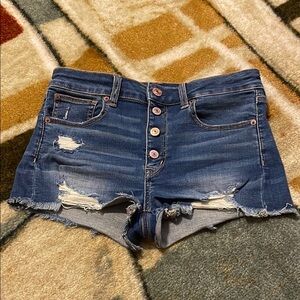 Women's Distressed Denim Shorts